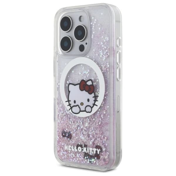 Hello Kitty iPhone 16 Pro Max Mobilskal MagSafe Glitter Sweet Kitty Bows