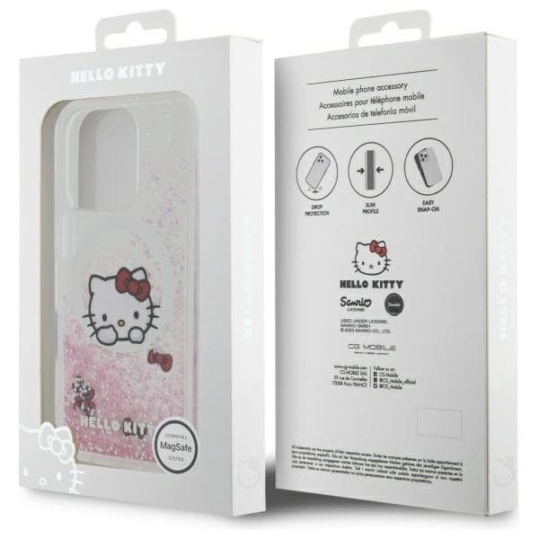 Hello Kitty iPhone 16 Pro Max Mobilskal MagSafe Glitter Sweet Kitty Bows