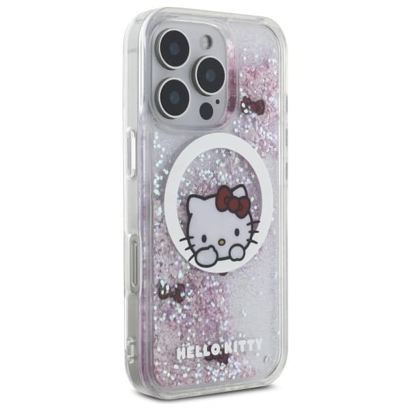 Hello Kitty iPhone 16 Pro Max Mobilskal MagSafe Glitter Sweet Kitty Bows