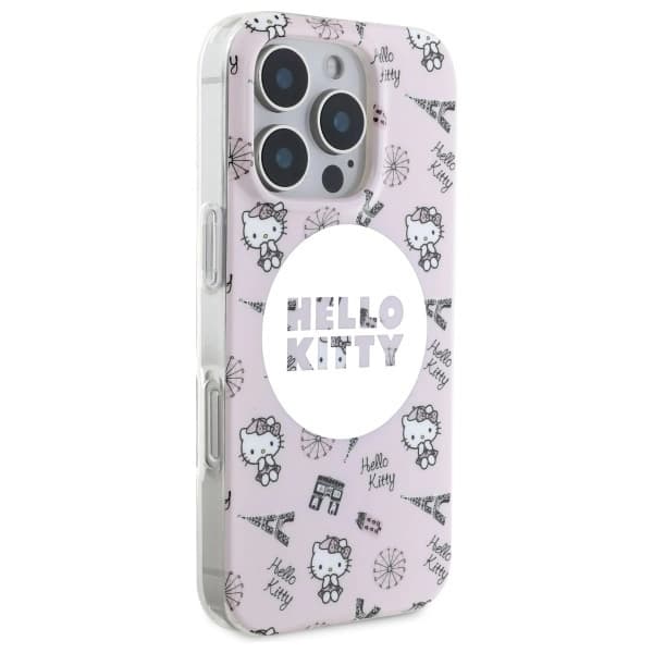 Hello Kitty iPhone 16 Pro Max Mobilskal MagSafe IML All Over Paris