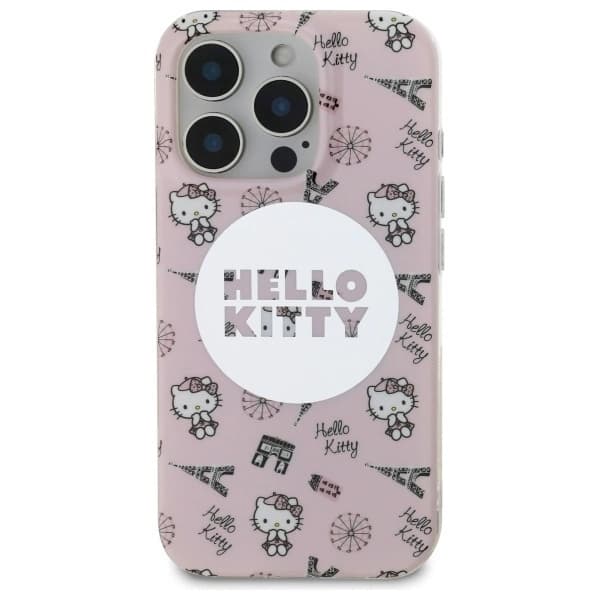Hello Kitty iPhone 16 Pro Max Mobilskal MagSafe IML All Over Paris