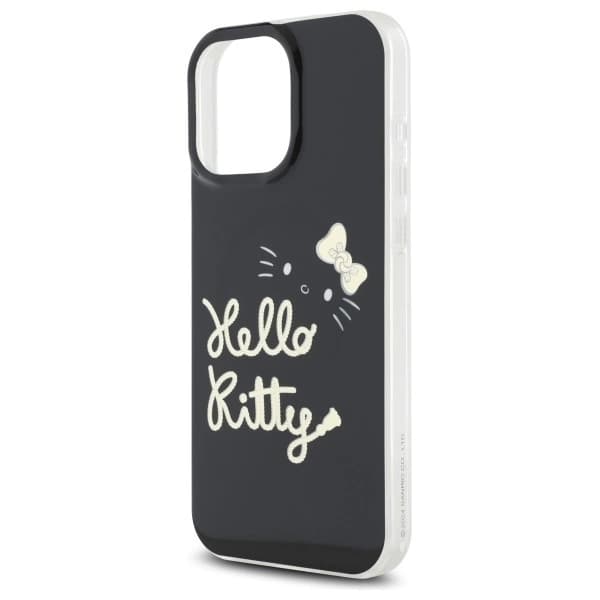 Hello Kitty iPhone 16 Pro Max Mobilskal MagSafe IML Golden Diva - Svart