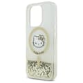 Miniatyrbild 6 av 8: Hello Kitty iPhone 16 Pro Max Mobilskal MagSafe Liquid Glitter - Vit Guld