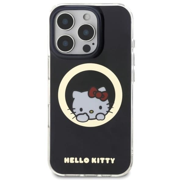 Hello Kitty iPhone 16 Pro Max Mobilskal MagSafe IML Sweet Kitty - Svart