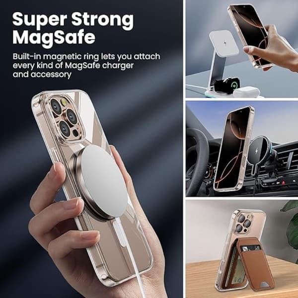 iPhone 16 Pro Max Mobilskal MagSafe Anti Shock 1.5 mm - Transparent