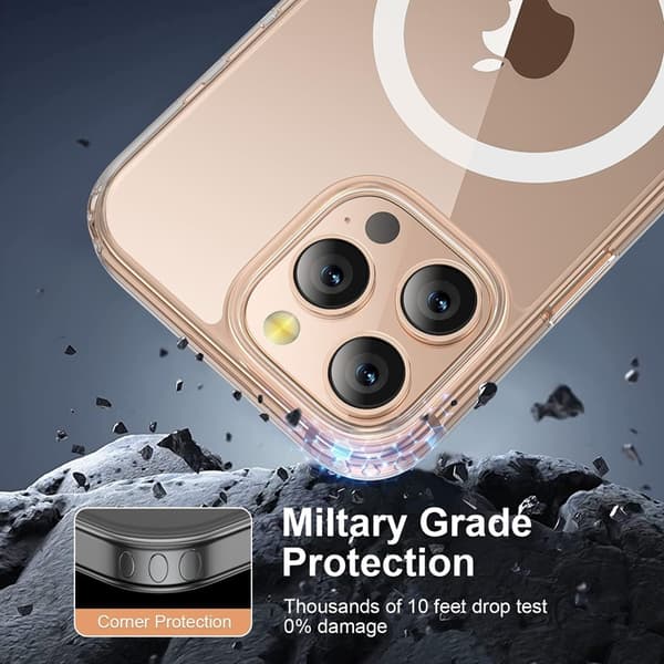 iPhone 16 Pro Max Mobilskal MagSafe Anti Shock 1.5 mm - Transparent