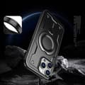 Miniatyrbild 5 av 6: iPhone 16 Pro Max Mobilskal MagSafe Hybrid Armor Trendy - Svart