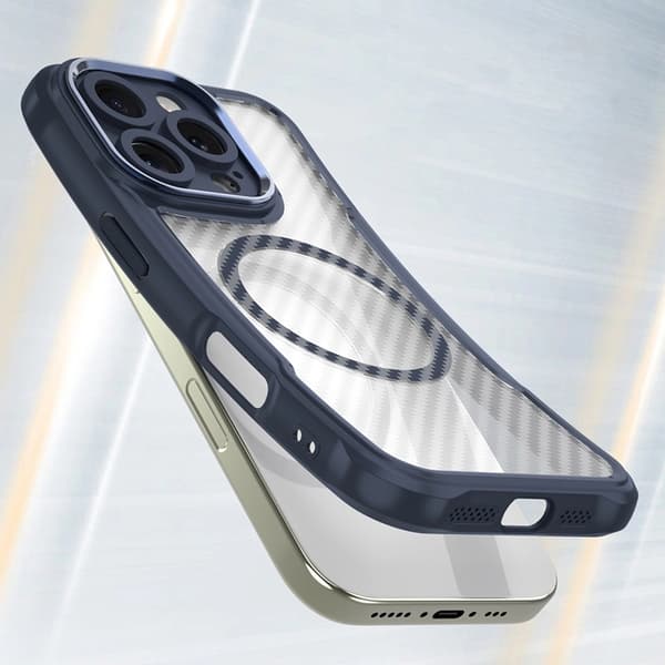 iPhone 16 Pro Max Mobilskal MagSafe Silikon Leading - Blå