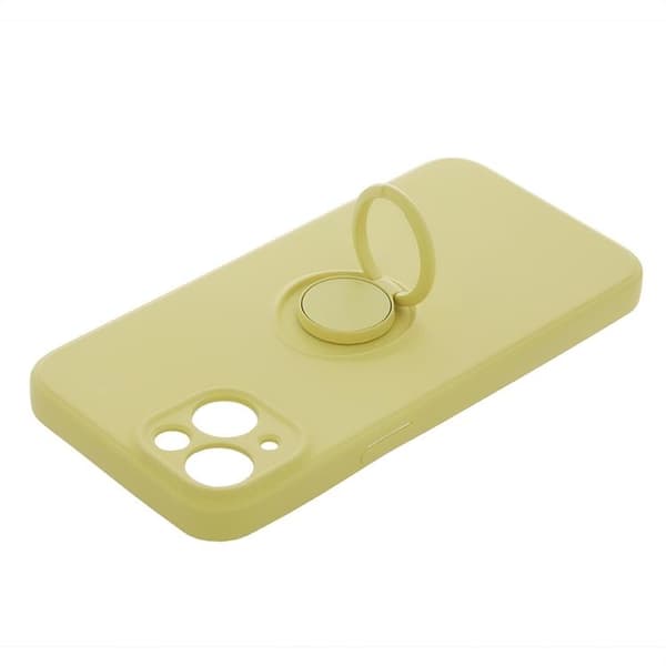 iPhone 16 Pro Max Mobilskal Ringhållare - Gul