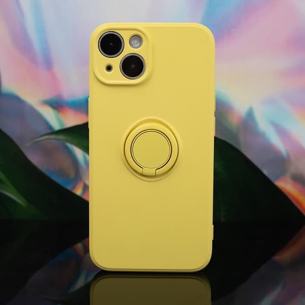iPhone 16 Pro Max Mobilskal Ringhållare - Gul