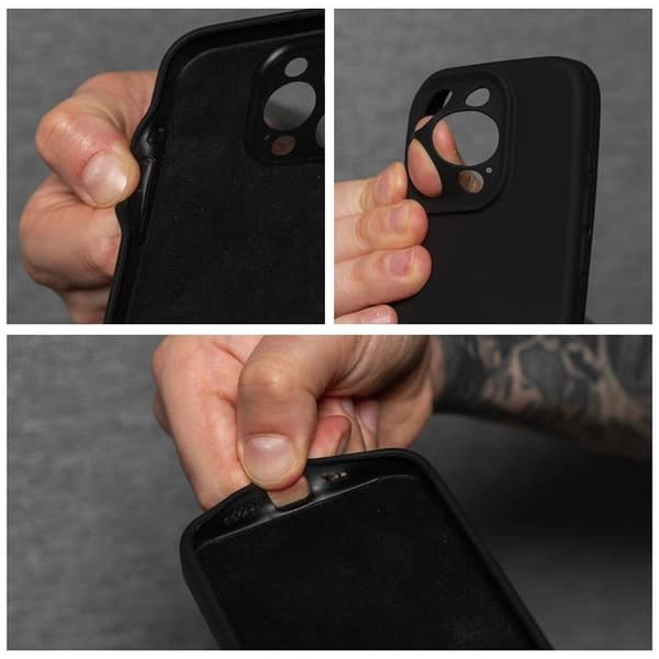 iPhone 16 Pro Max Mobilskal Silikon 2mm - Svart