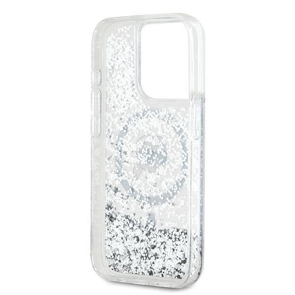 Karl Lagerfeld iPhone 16 Pro Max Mobilskal MagSafe Glitter Karl Head