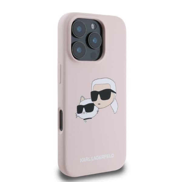 KARL LAGERFELD iPhone 16 Pro Max Mobilskal Magsafe Double Heads