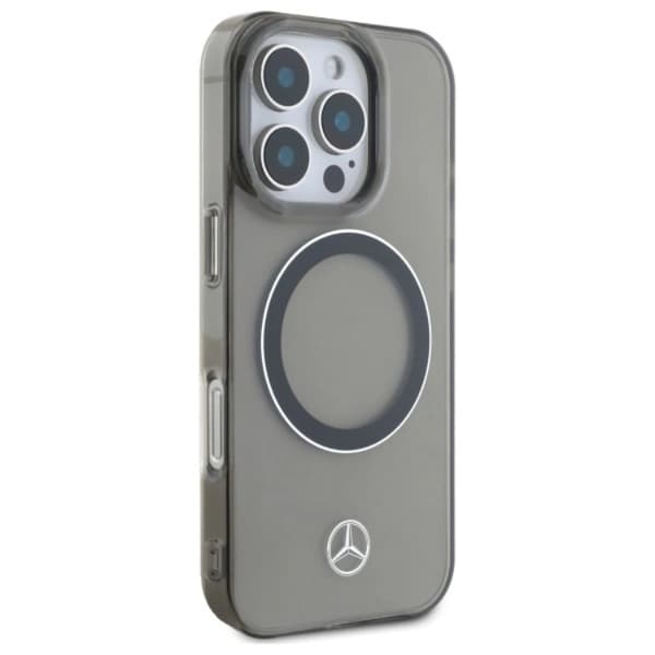 Mercedes iPhone 16 Pro Max Mobilskal Magsafe Printed Logo - Svart