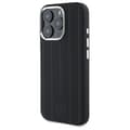 Miniatyrbild 3 av 8: Mercedes iPhone 16 Pro Max Mobilskal MagSafe Silikon Vertical Stripes - Svart