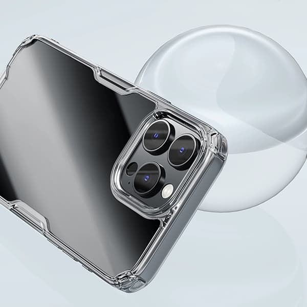 Nillkin iPhone 16 Pro Max Mobilskal Nature Pro - Transparent/Vit