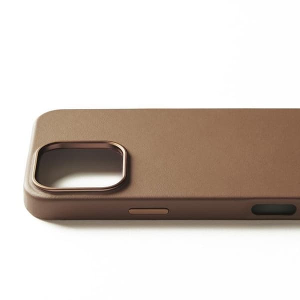 Mujjo iPhone 16 Pro Max Mobilskal MagSafe Läder - Tan