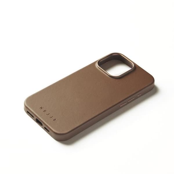 Mujjo iPhone 16 Pro Max Mobilskal MagSafe Läder - Tan