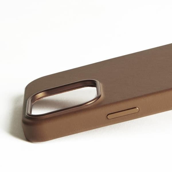 Mujjo iPhone 16 Pro Max Mobilskal MagSafe Läder - Tan