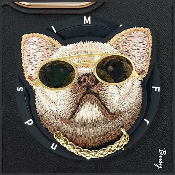 Nimmy iPhone 16 Pro Max Mobilskal MagSafe Glasses Cool Dog - Svart