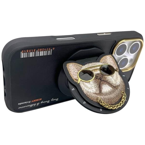 Nimmy iPhone 16 Pro Max Mobilskal MagSafe Glasses Cool Dog - Svart