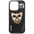 Miniatyrbild 2 av 10: Nimmy iPhone 16 Pro Max Mobilskal MagSafe Glasses Cool Dog - Svart