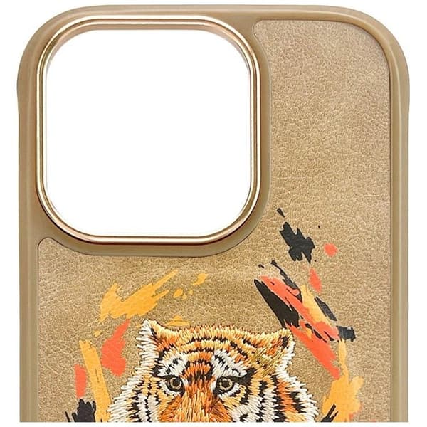Nimmy iPhone 16 Pro Max Mobilskal MagSafe Tiger - Ljusbrun