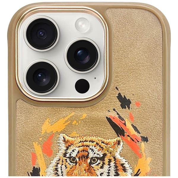Nimmy iPhone 16 Pro Max Mobilskal MagSafe Tiger - Ljusbrun
