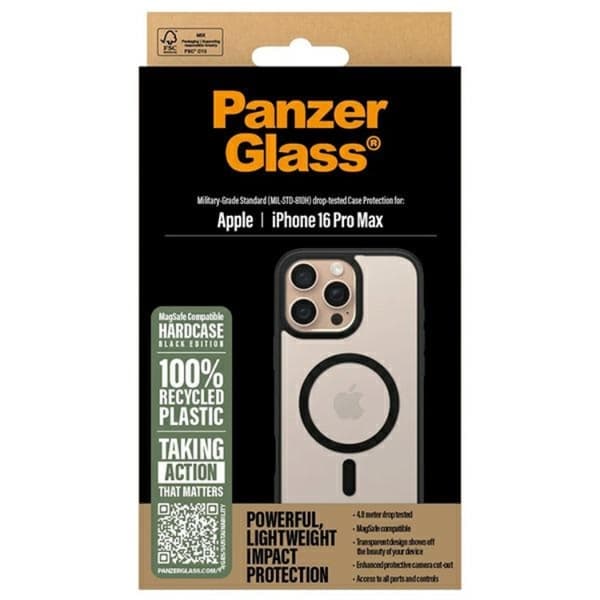 PanzerGlass iPhone 16 Pro Max Mobilskal Magsafe Hard - Svart