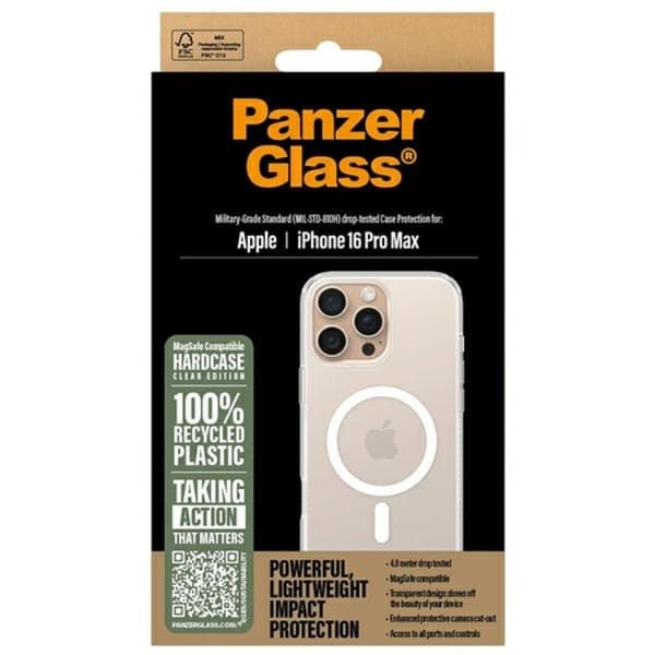 PanzerGlass iPhone 16 Pro Max Mobilskal Magsafe Hard - Vit/Transparent