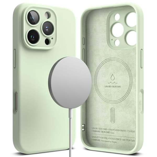 Ringke iPhone 16 Pro Max Mobilskal Magsafe Silikon Magnetic - Mint