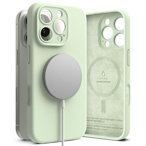 Ringke iPhone 16 Pro Max Mobilskal Magsafe Silikon Magnetic - Mint