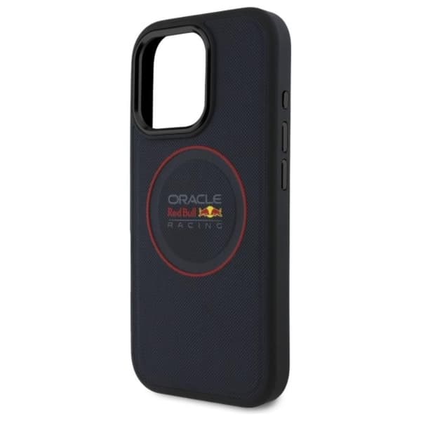 Red Bull iPhone 16 Pro Max Mobilskal MagSafe Läder Red Ring - Navy