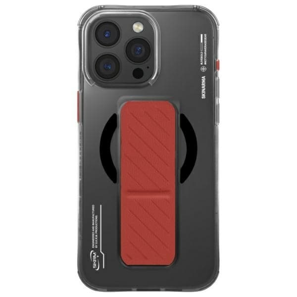 Skinarma iPhone 16 Pro Max Mobilskal MagSafe Grip Stativ - Svart