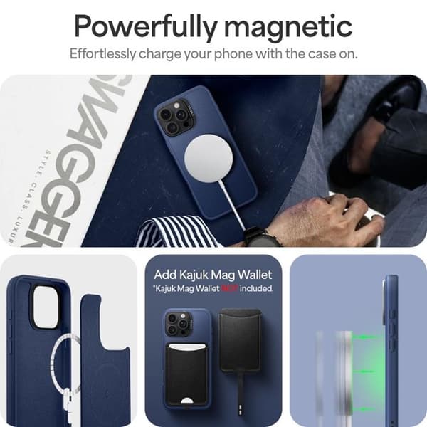 Spigen iPhone 16 Pro Max Mobilskal MagSafe Cyrill Kajuk - Navy