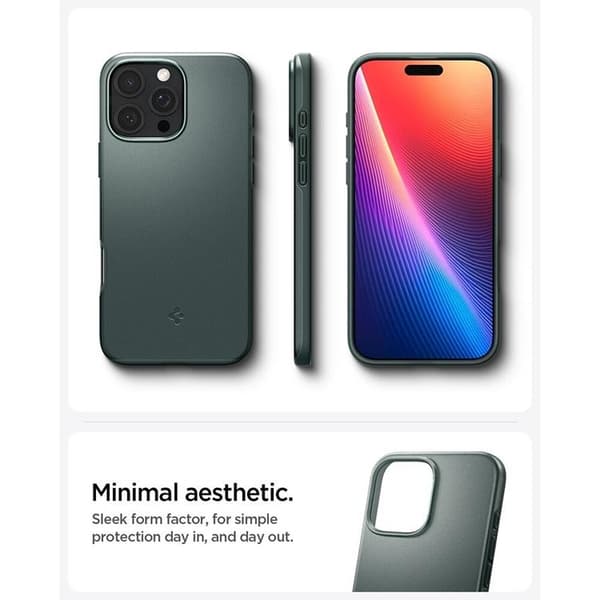 Spigen iPhone 16 Pro Max Mobilskal MagSafe Thin Fit - Grön