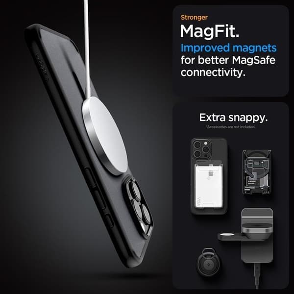 Spigen iPhone 16 Pro Max Mobilskal MagSafe Ultra Hybrid - Frost Svart