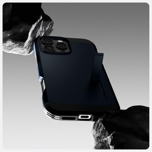 Spigen iPhone 16 Pro Max Mobilskal MagSafe Tough Armor - Metal Slate