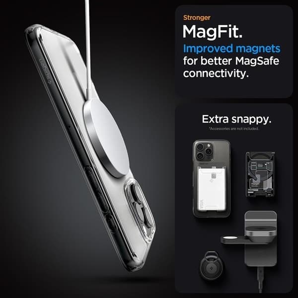 Spigen iPhone 16 Pro Max Mobilskal MagSafe Ultra Hybrid - Frost Clear