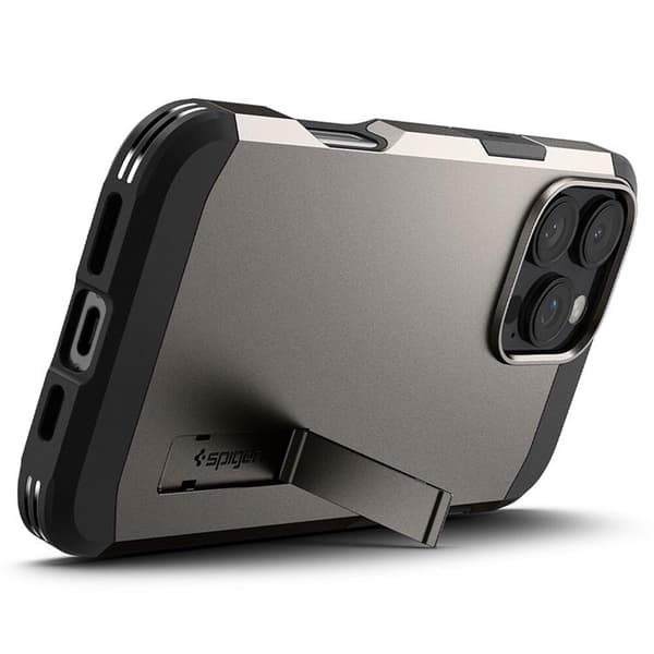 Spigen iPhone 16 Pro Max Mobilskal MagSafe Tough Armor - Gunmetal
