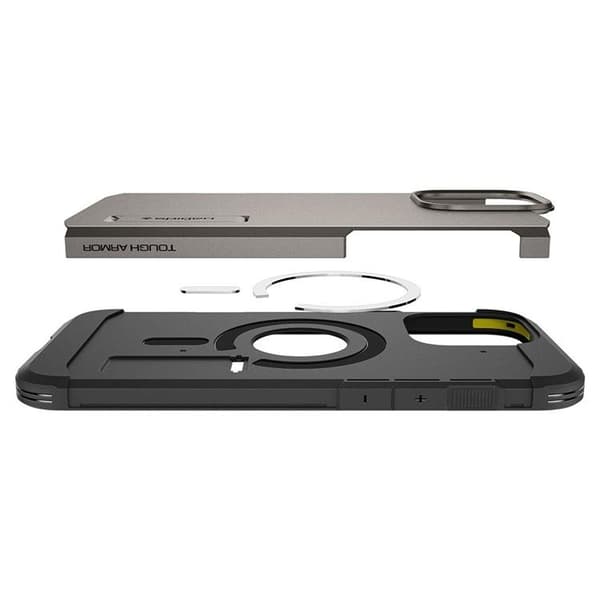 Spigen iPhone 16 Pro Max Mobilskal MagSafe Tough Armor - Gunmetal