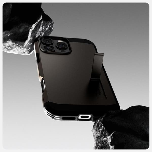 Spigen iPhone 16 Pro Max Mobilskal MagSafe Tough Armor - Gunmetal