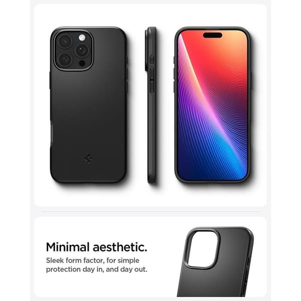 Spigen iPhone 16 Pro Max Mobilskal MagSafe Thin Fit - Svart