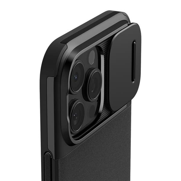 Spigen iPhone 16 Pro Max Mobilskal MagSafe Optik Armor  - Svart