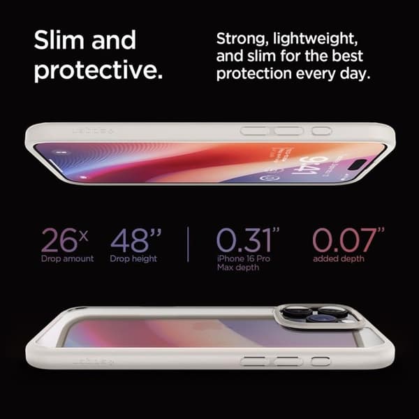Spigen iPhone 16 Pro Max Mobilskal Ultra Hybrid - Natural Titanium