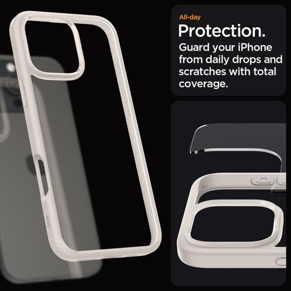 Spigen iPhone 16 Pro Max Mobilskal Ultra Hybrid - Natural Titanium
