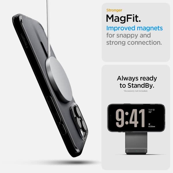 Spigen iPhone 16 Pro Max Mobilskal MagSafe Ultra Hybrid "T" - Svart