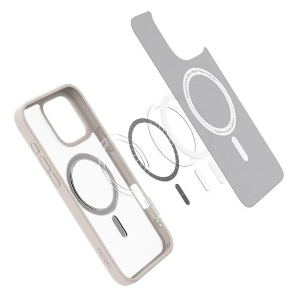 Spigen iPhone 16 Pro Max Mobilskal MagSafe Ultra Hybrid - Frost Titanium