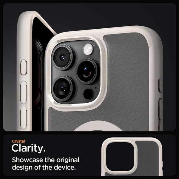 Spigen iPhone 16 Pro Max Mobilskal MagSafe Ultra Hybrid - Frost Titanium