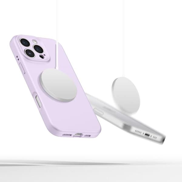 Tech-Protect iPhone 16 Pro Max Mobilskal Magsafe Liquid Silikon - Mauve